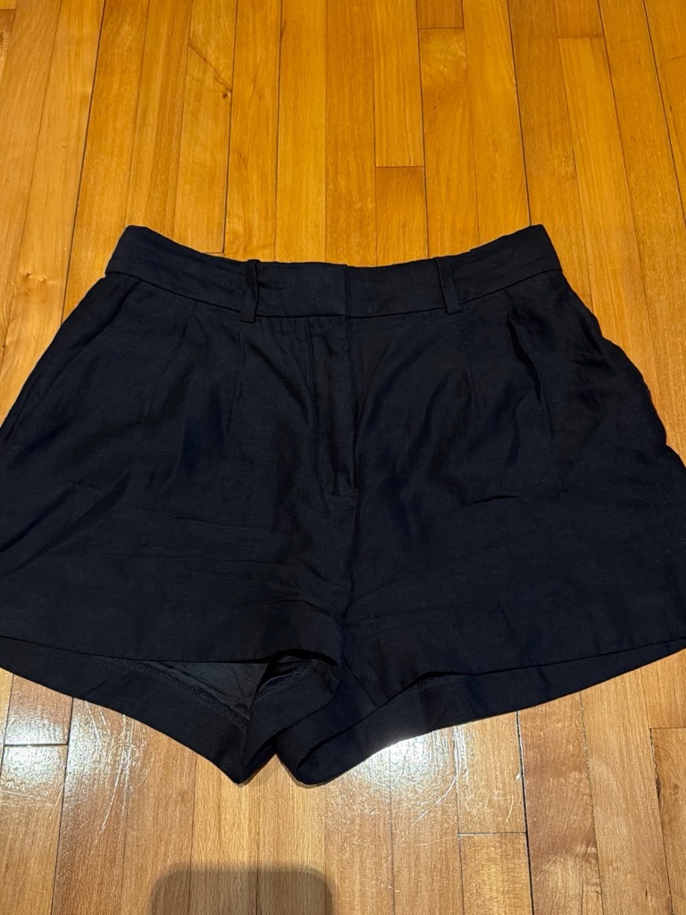 Babaton Black High-Waist Tailored Shorts